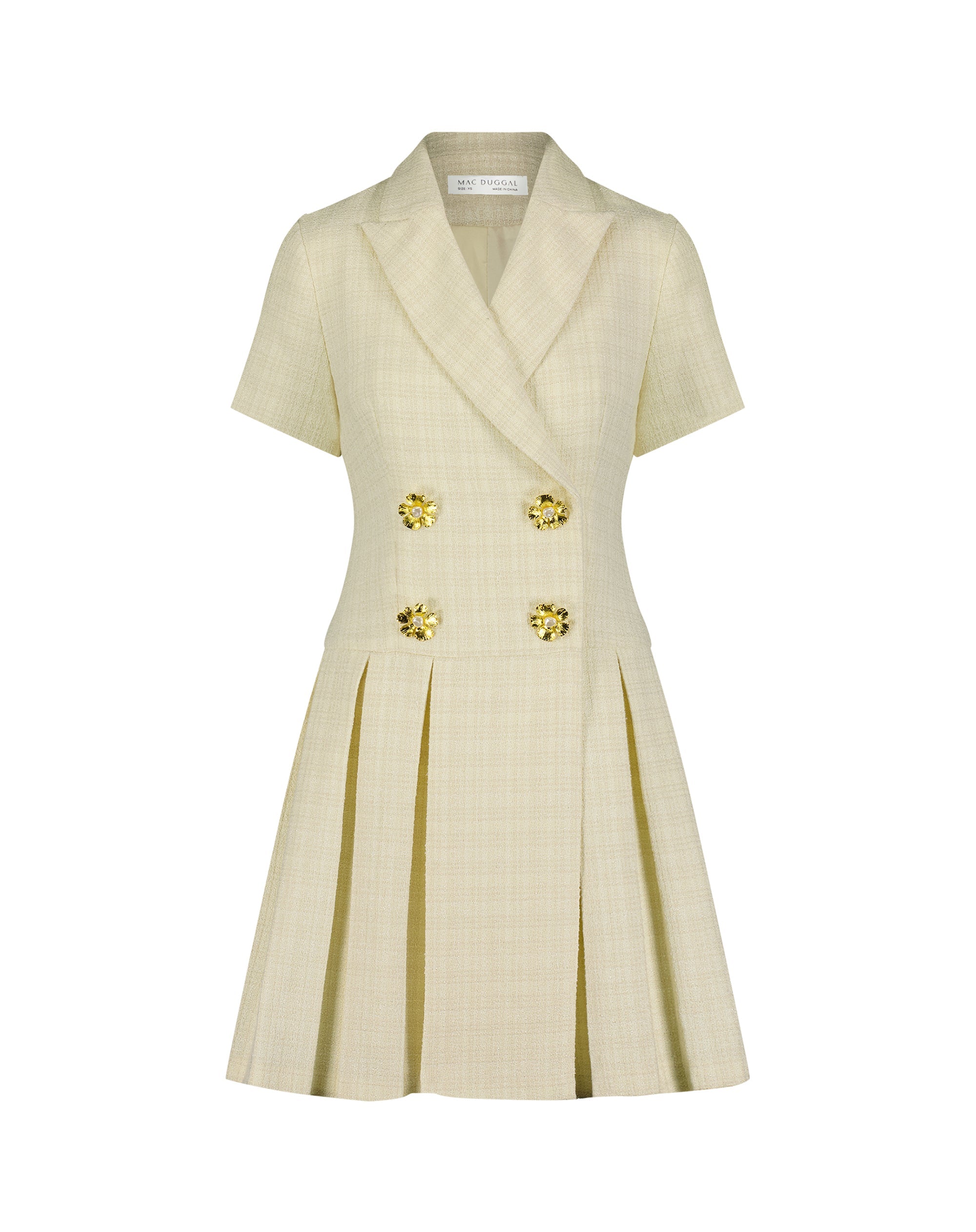 Shop Tweed Short Sleeve Blazer Mini Dress Online