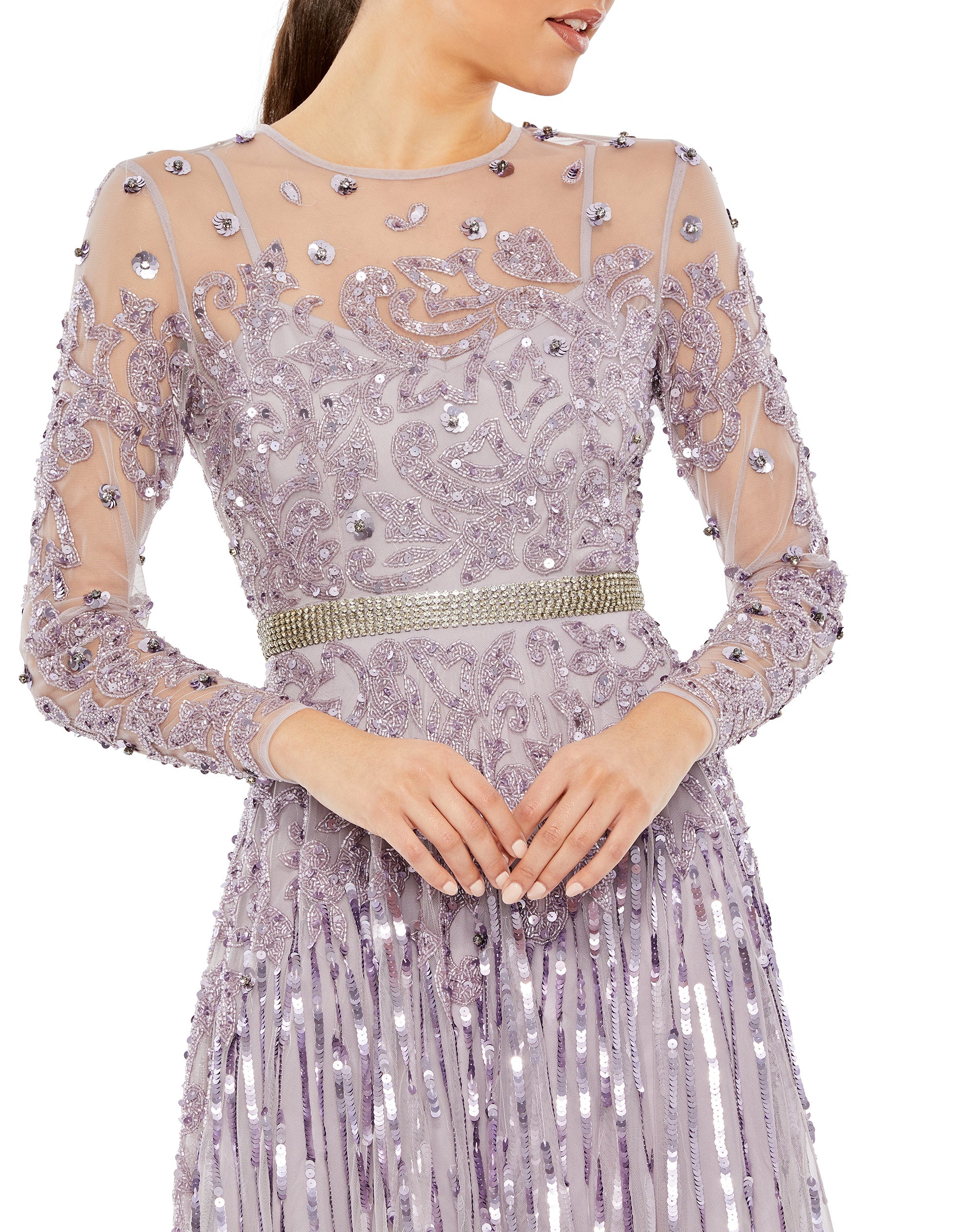 Shop Long Sleeve Tea Length Dress Online