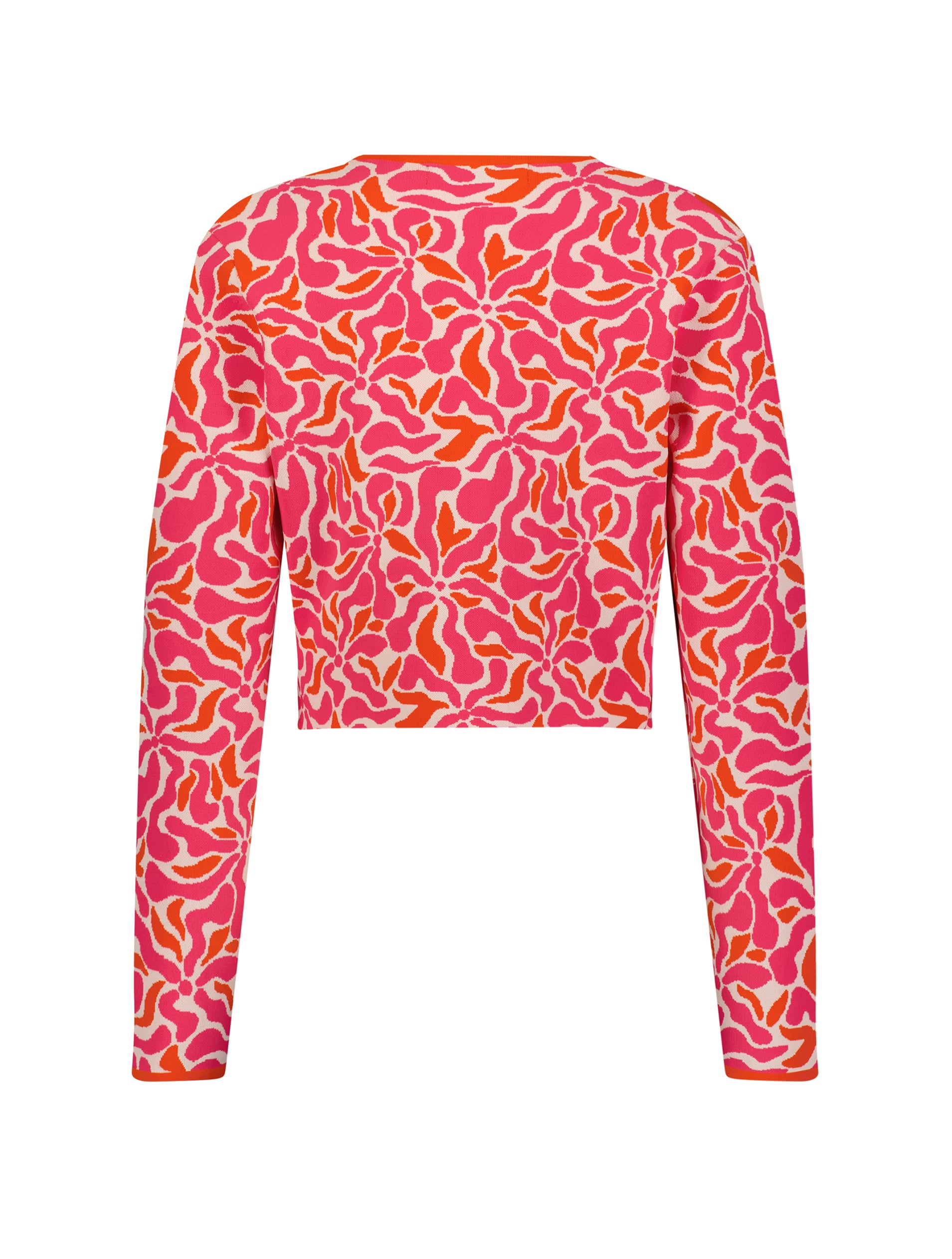 Shop Long Sleeve Floral Knit Cardigan Online