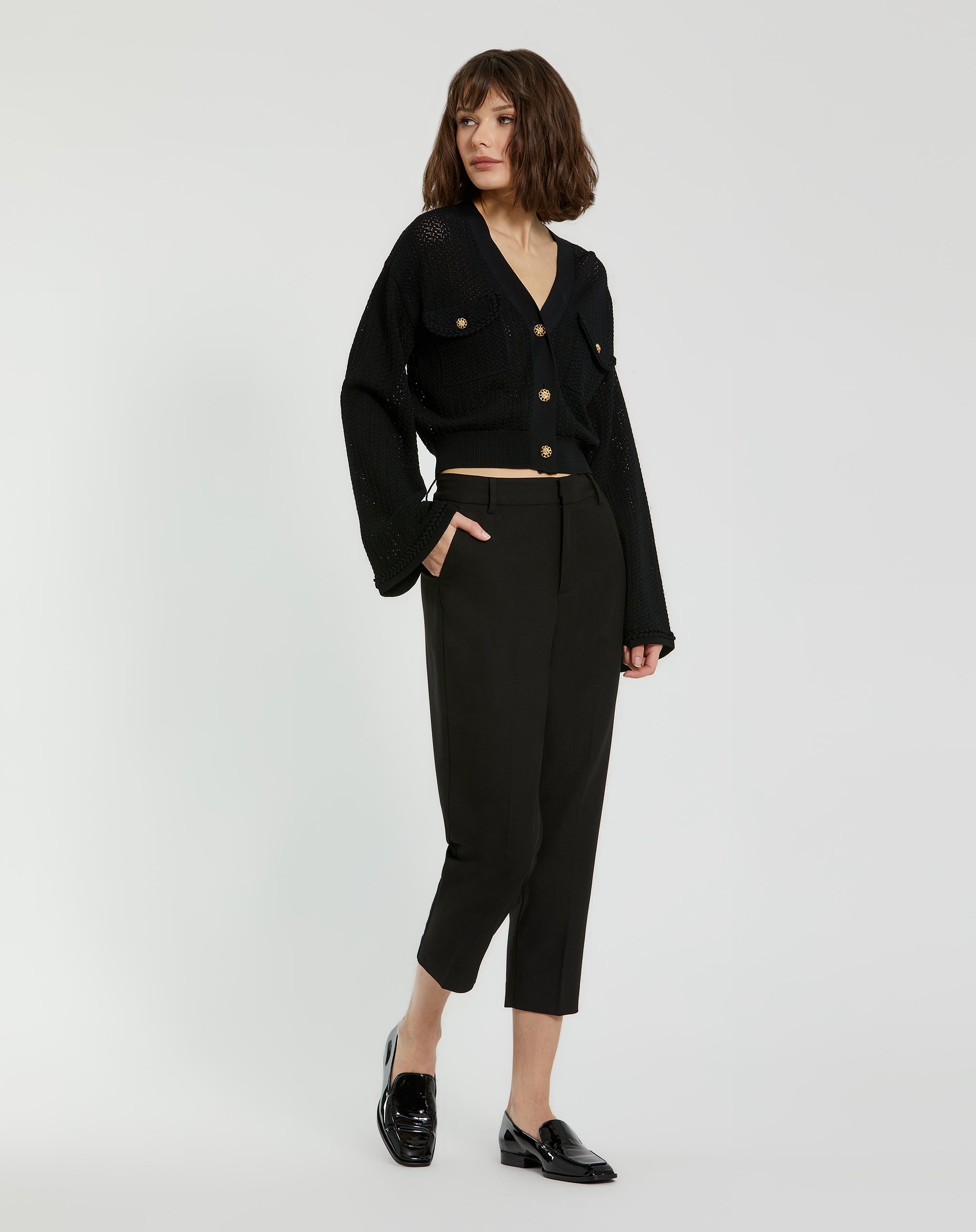 Shop Classic Crepe Fitted Trouser Pant Online