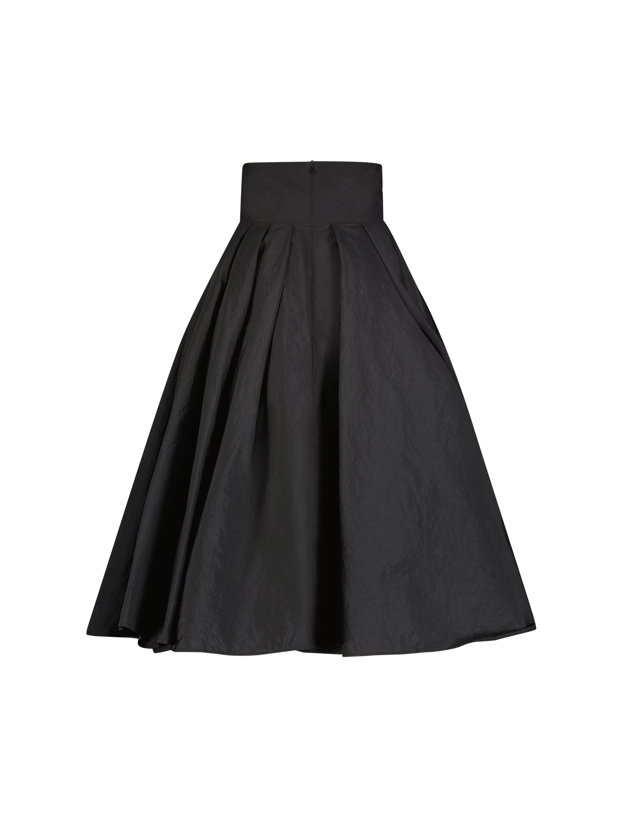 Faille High Waisted Midi Skirt