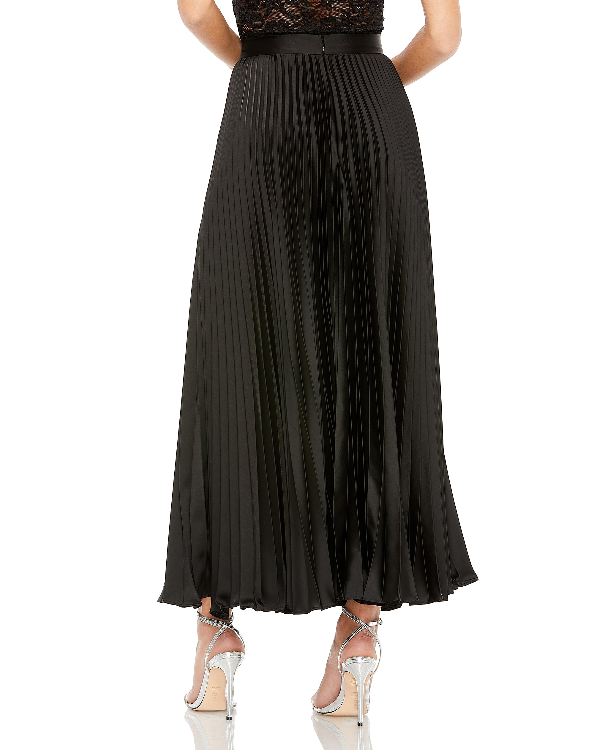 Shop Satin Pleated Skirt Online