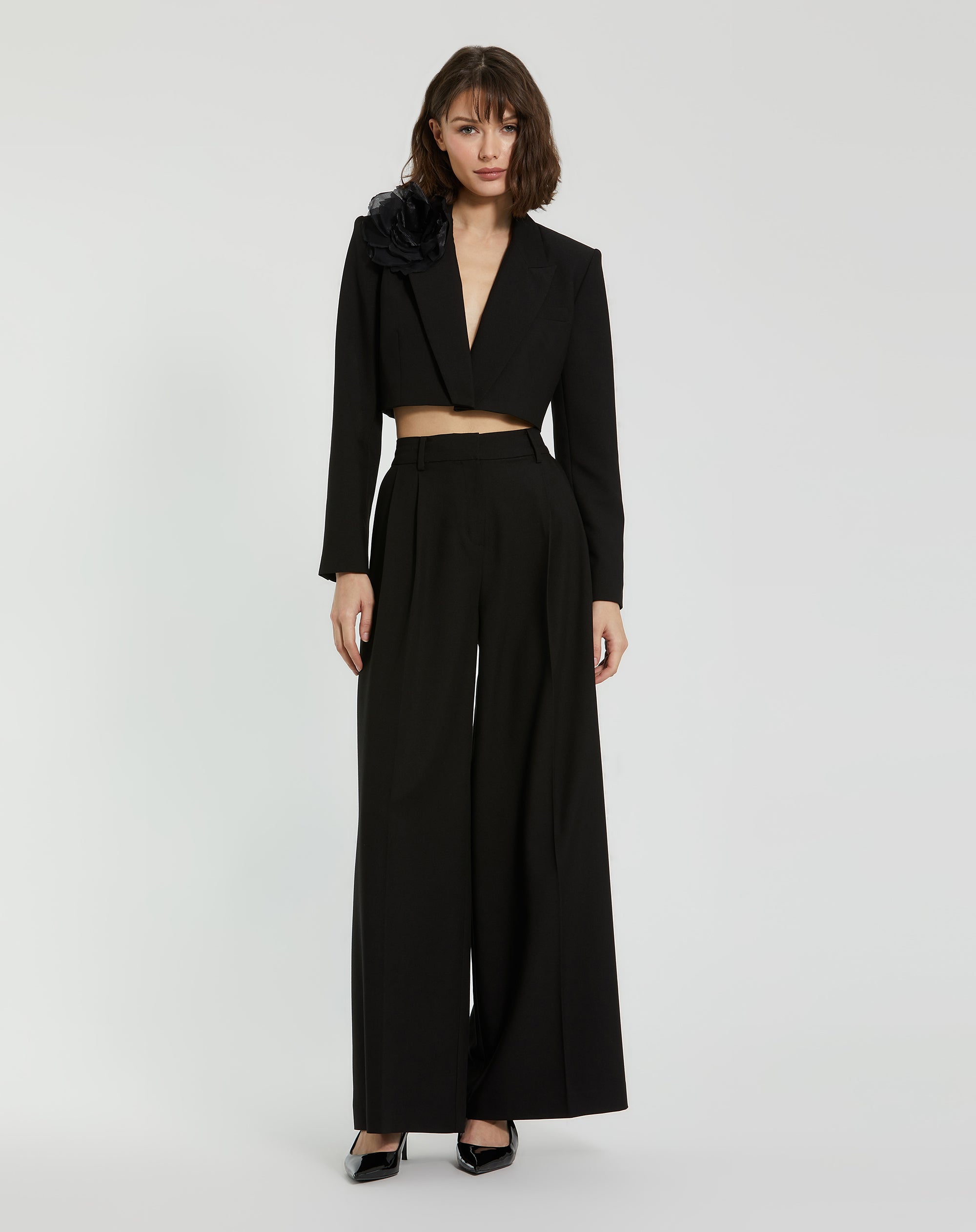 Shop Classic Crepe Wide Leg Work Trouser Online