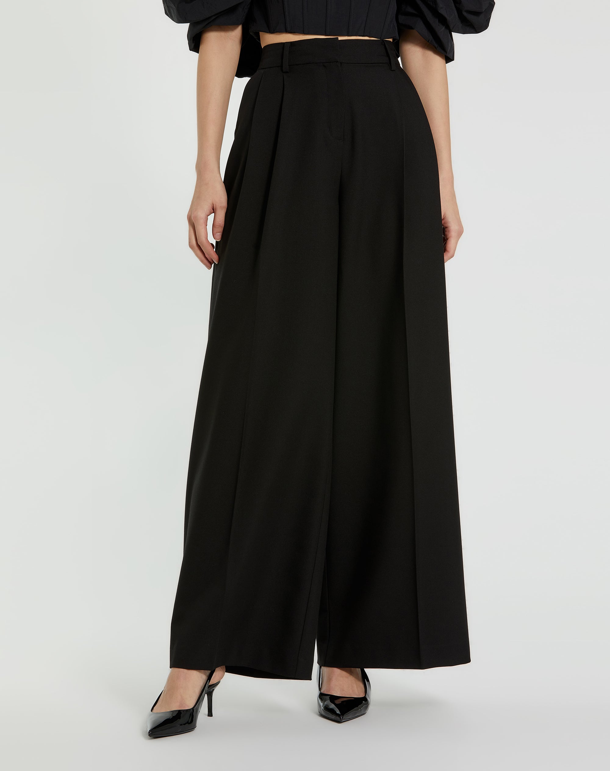 Shop Classic Crepe Wide Leg Work Trouser Online