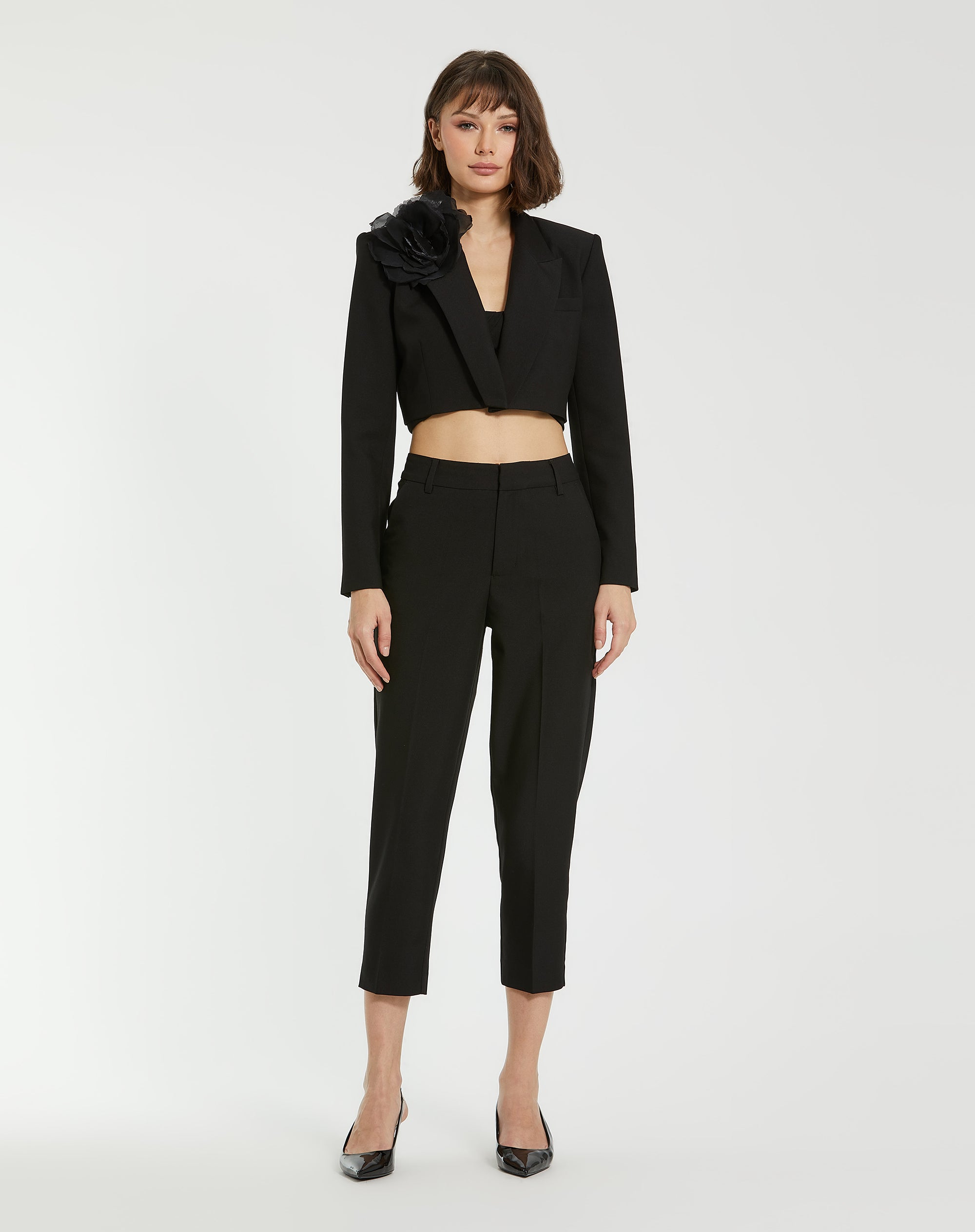 Shop Classic Crepe Fitted Trouser Pant Online