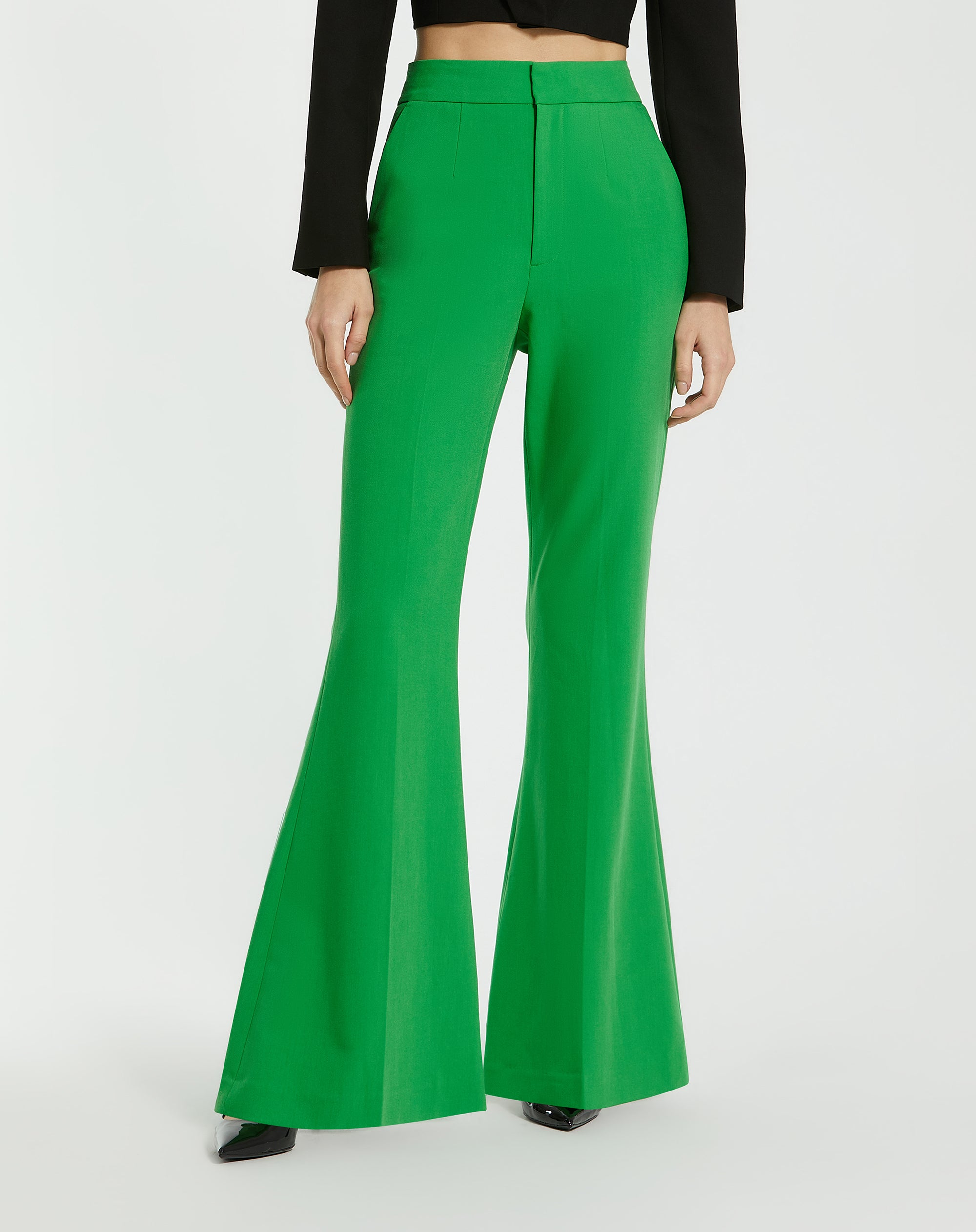Shop Classic Crepe Flared Trouser Pant Online
