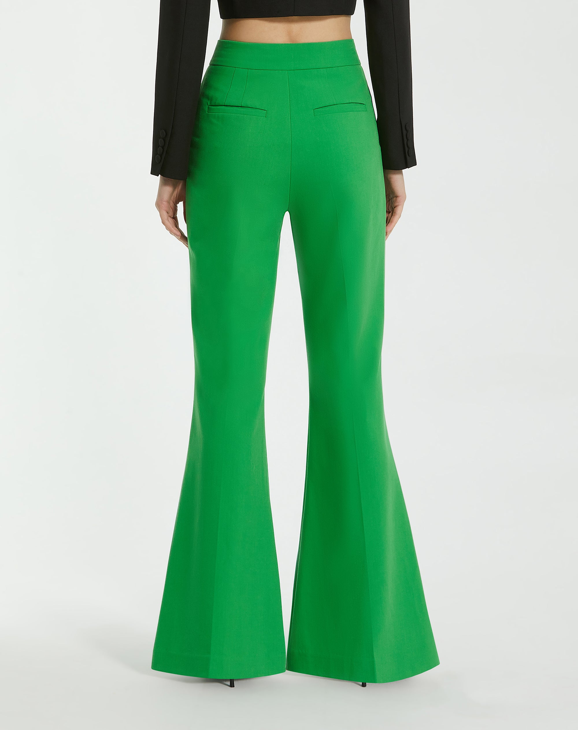 Shop Classic Crepe Flared Trouser Pant Online
