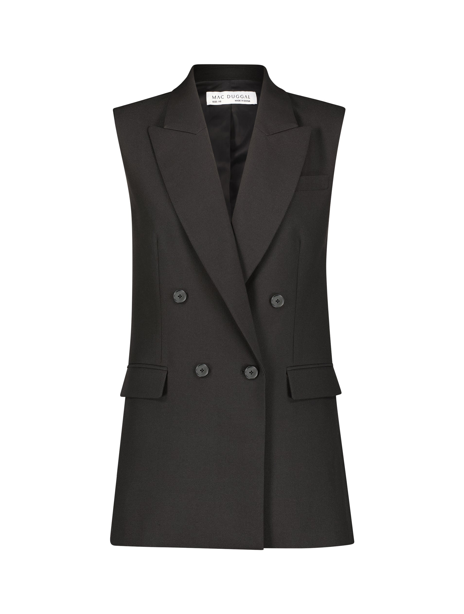 Shop Tailored Crepe Sleeveless Blazer Vest Online