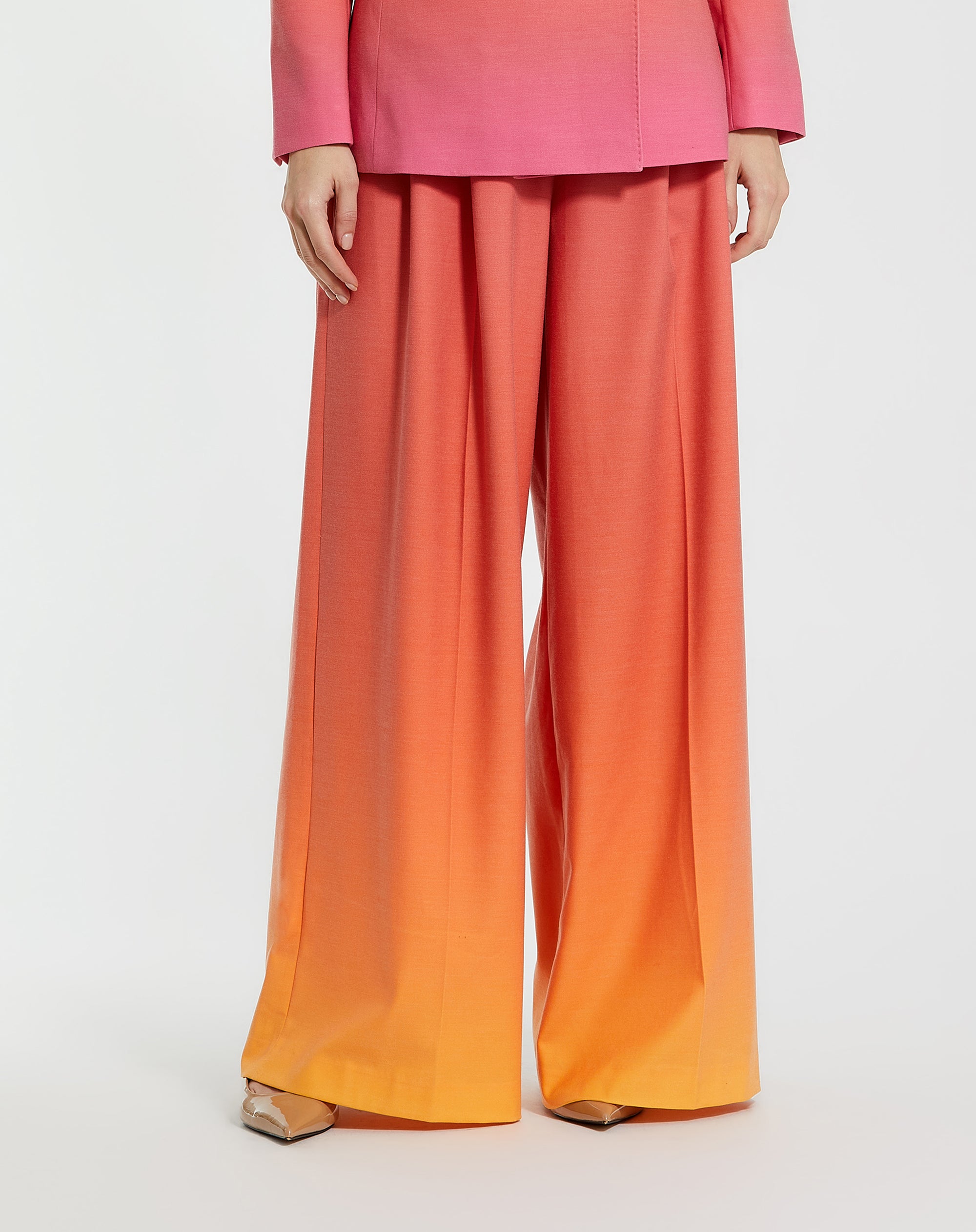 Shop Ombre Crepe Wide Leg Trousers Online