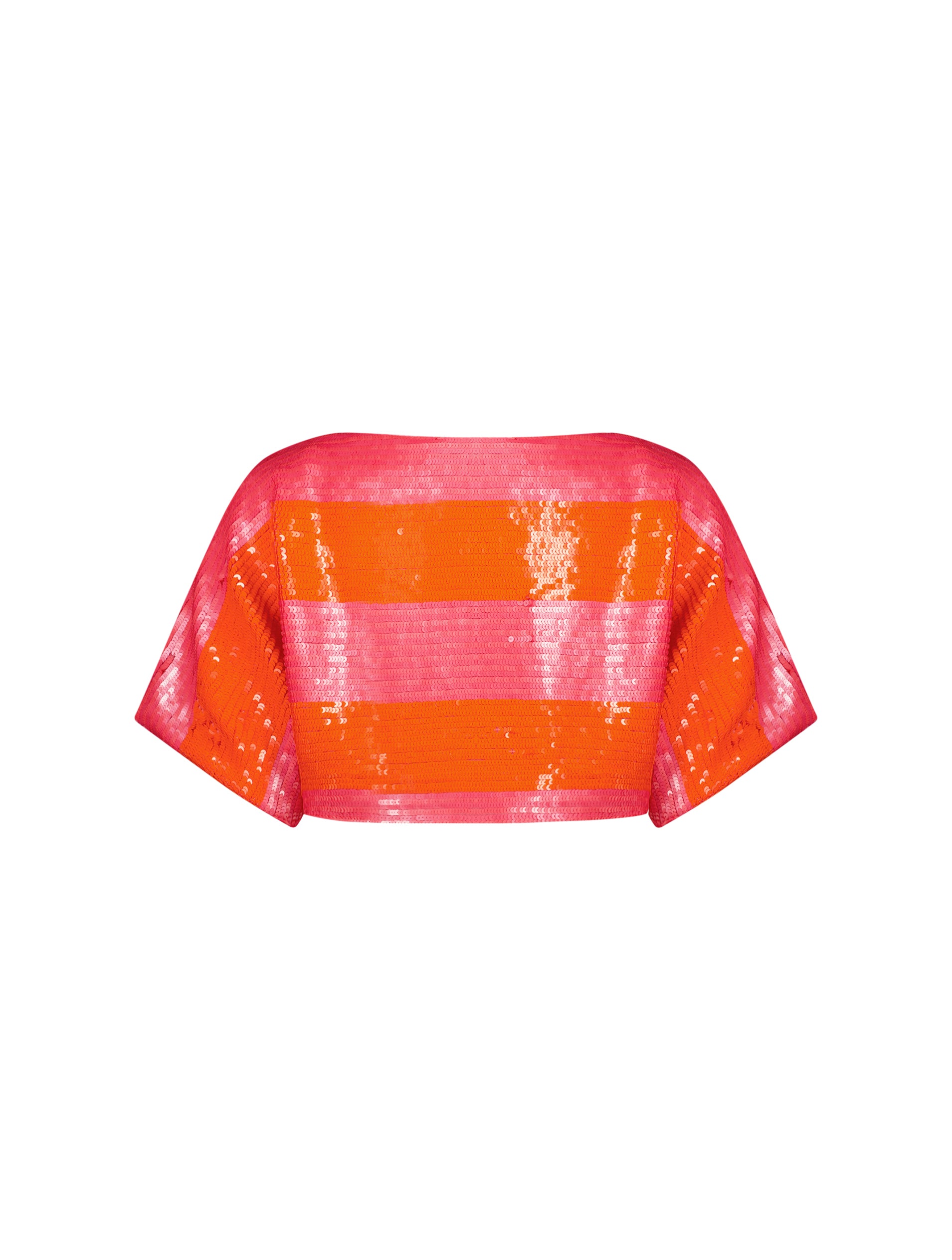 Shop Sequin Striped Short Sleeve Top Online